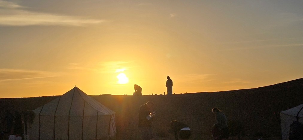 Sahara Trek sunset