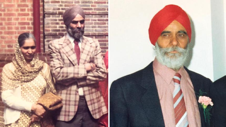 Dalwinder's parents, Ranjit and Gurdev