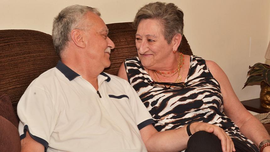 Maria with husband Norman