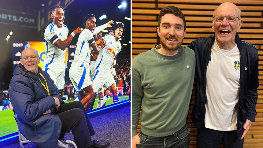 Mick with his beloved team and with playwright Chris O'Connor