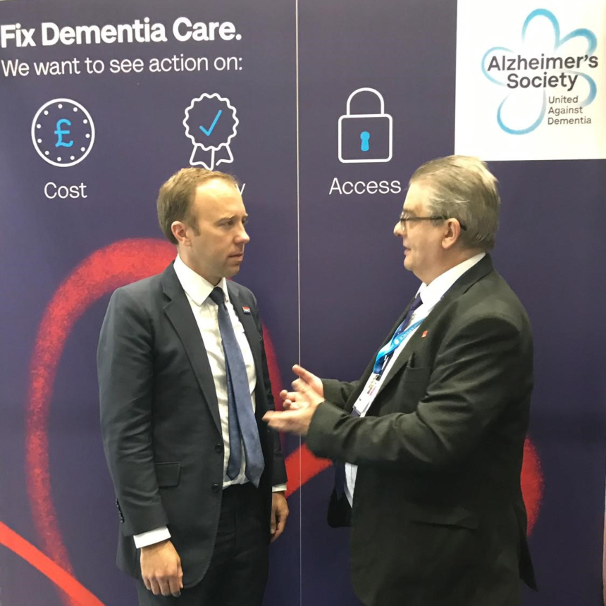 Matt Hancock with Howard Gordon