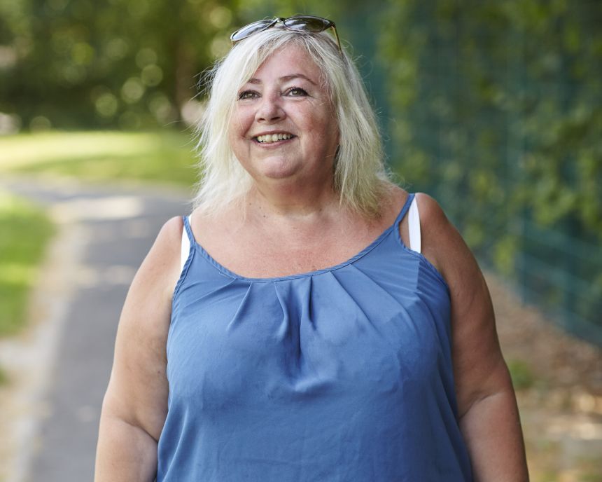 Anita Goundry on a walk