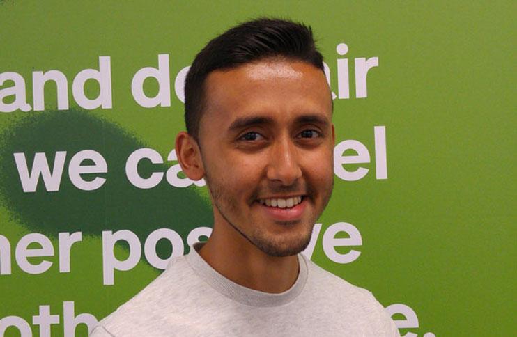 Arron Mattu of Alzheimer's Society