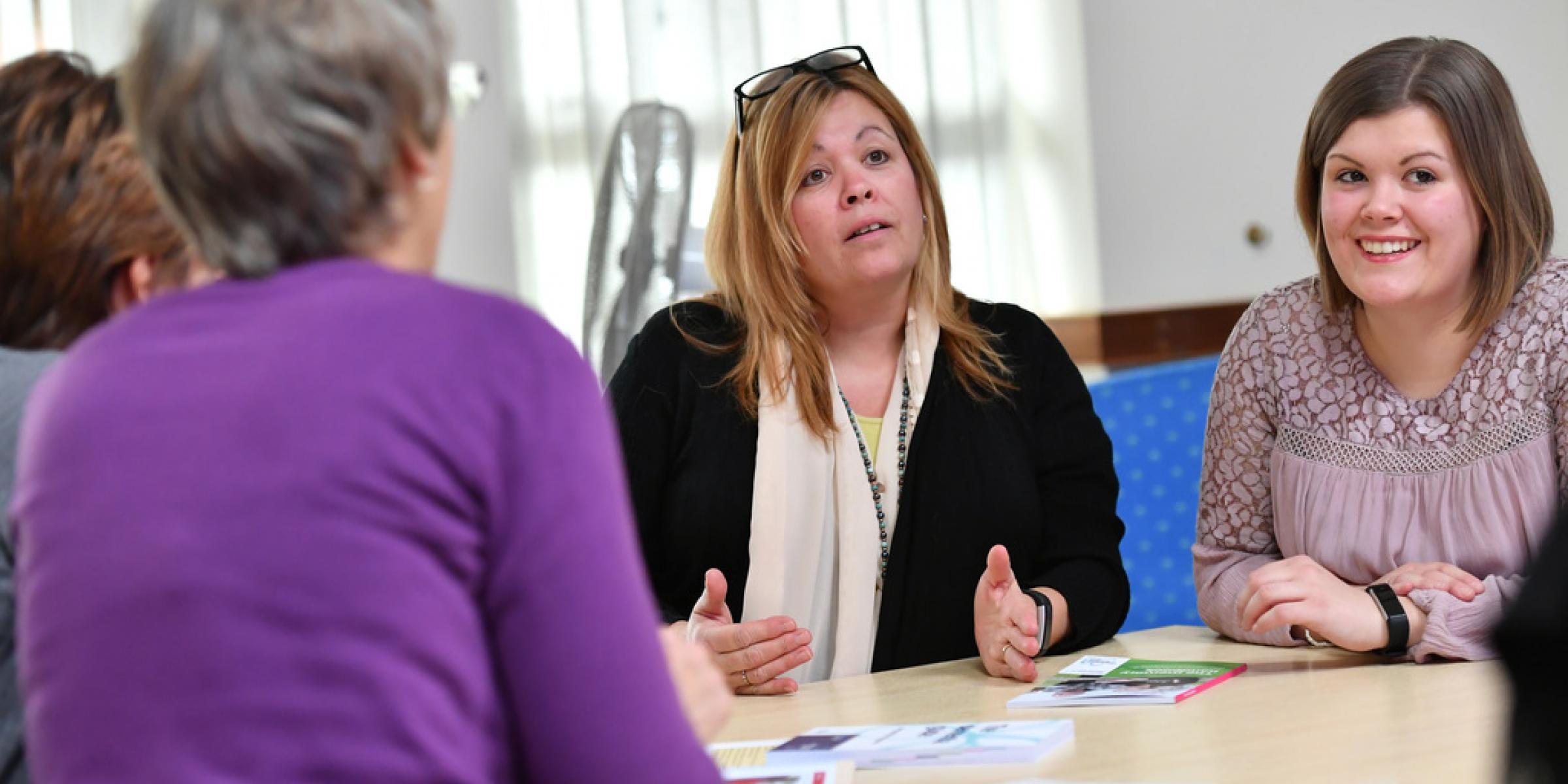 A group of women having a discussion