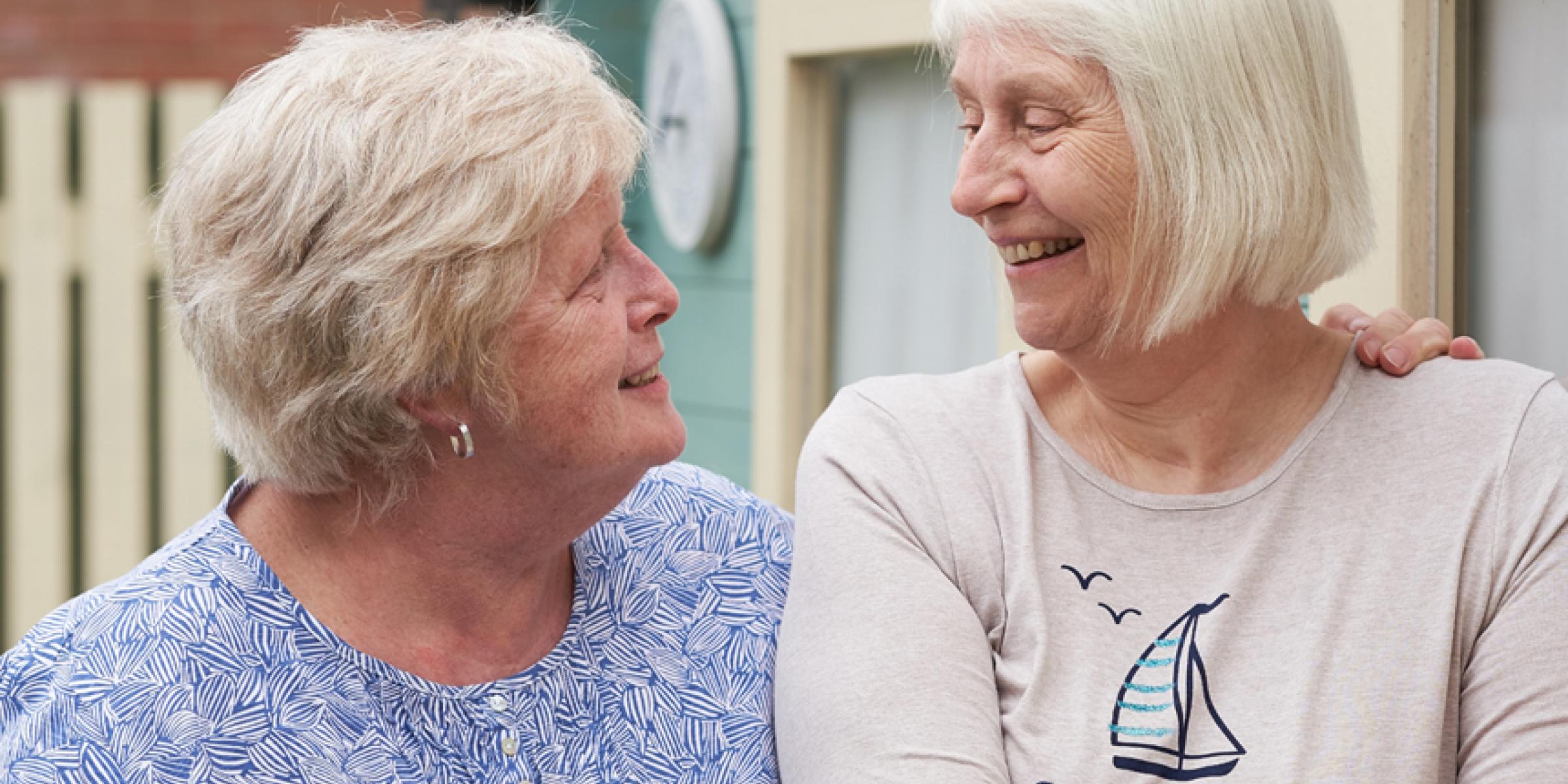 Chris Maddocks and her partner Heather.