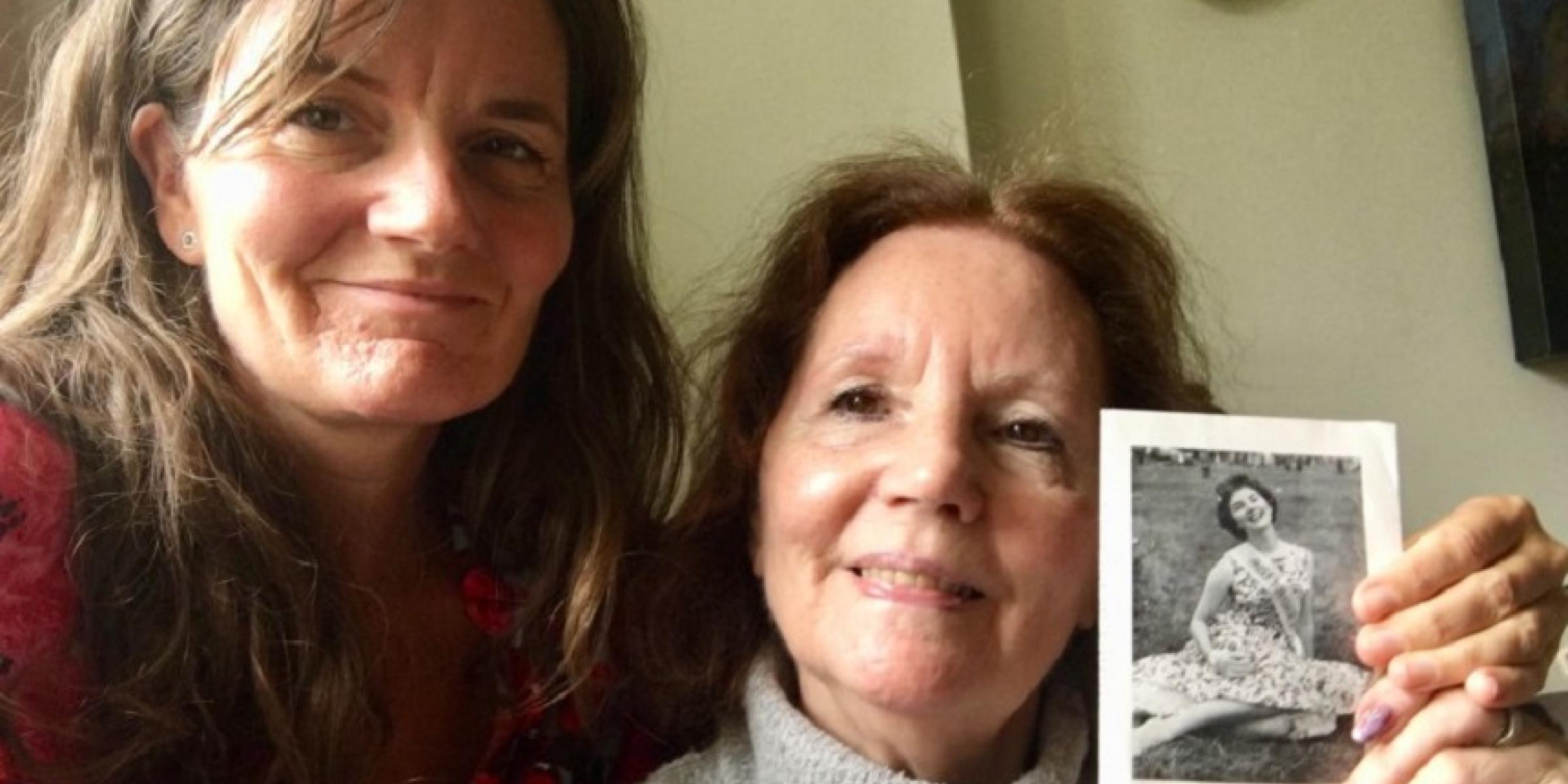 Jane and Beryl taking on memory walk