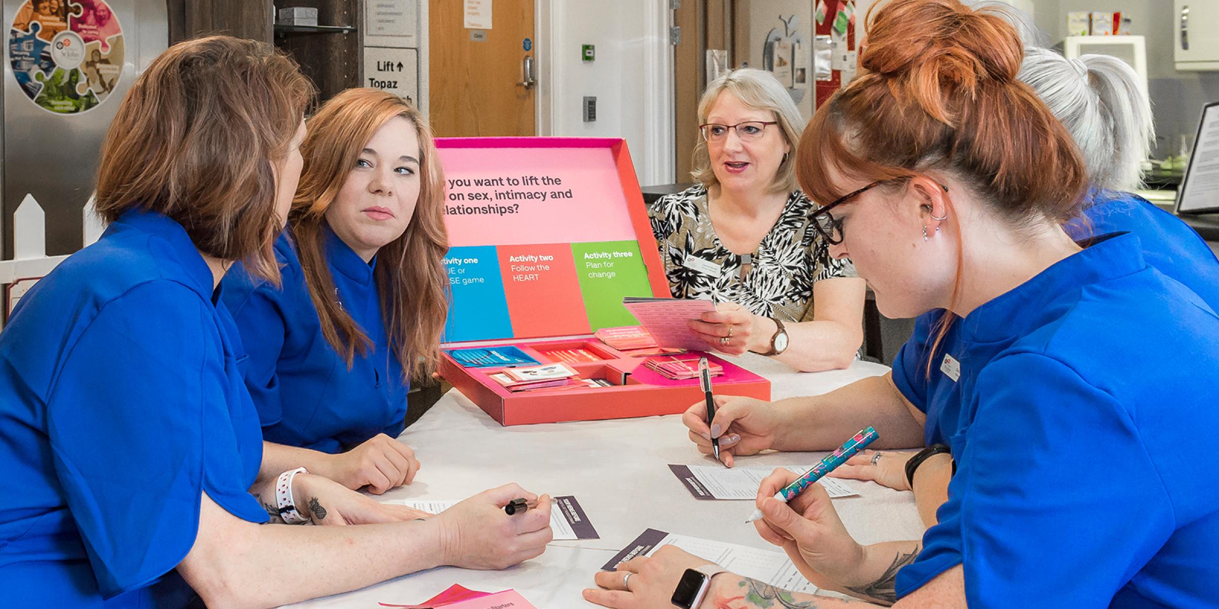 A Lift the Lid workshop in a care home