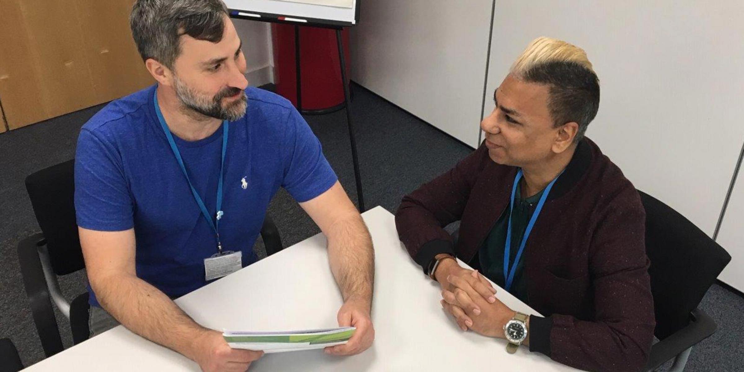 Fabricio with befriending volunteer Robin