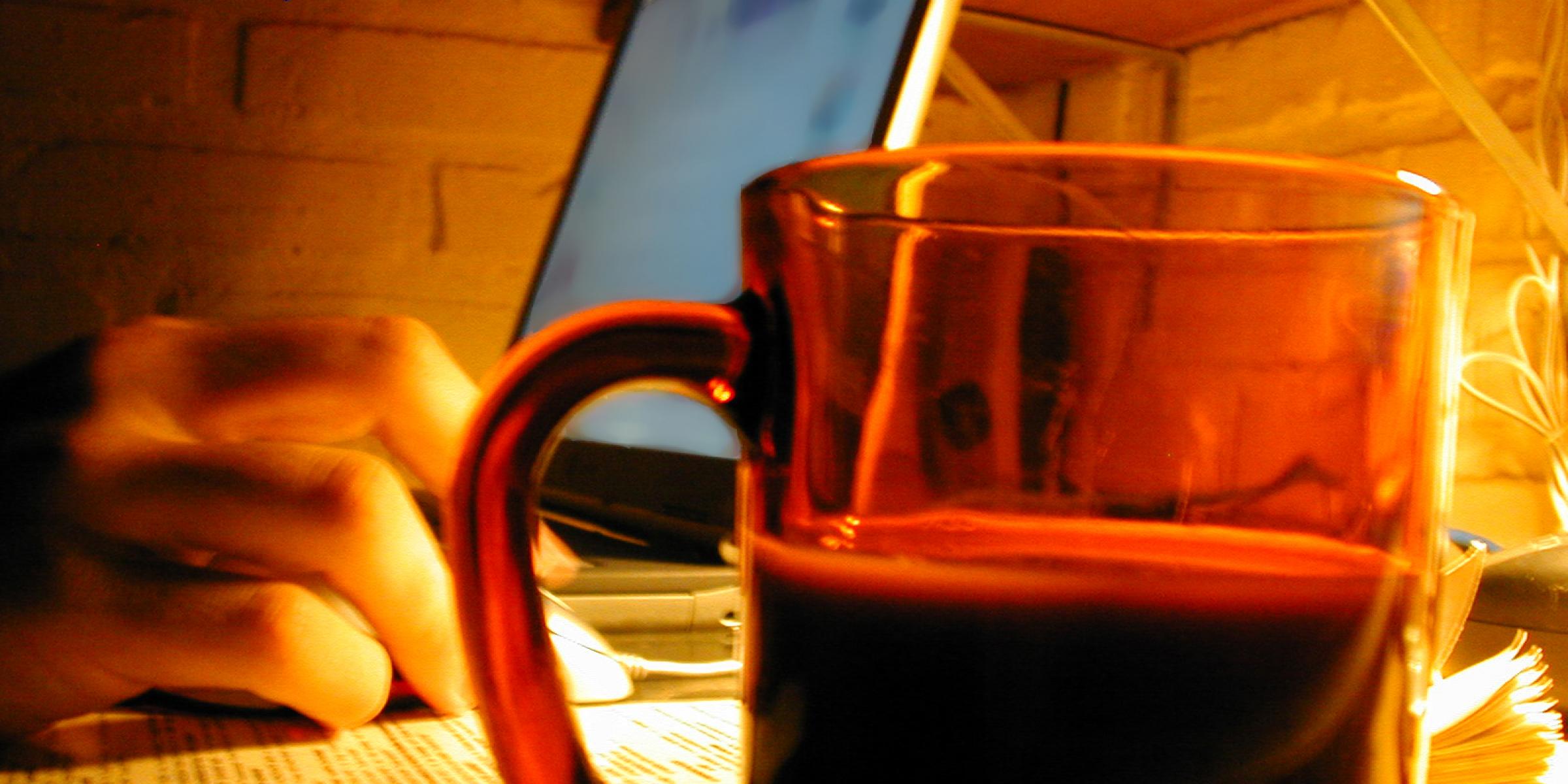 Someone on their computer