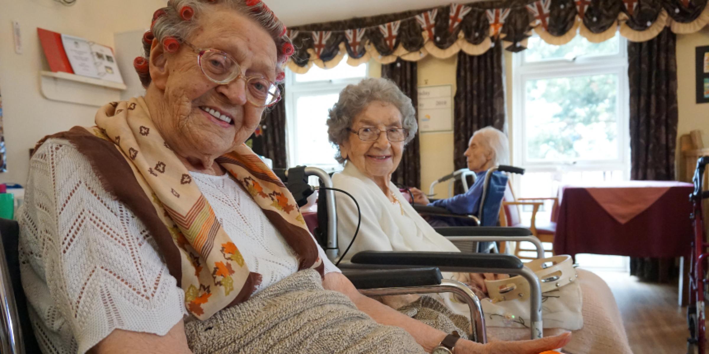 Residents in a care home