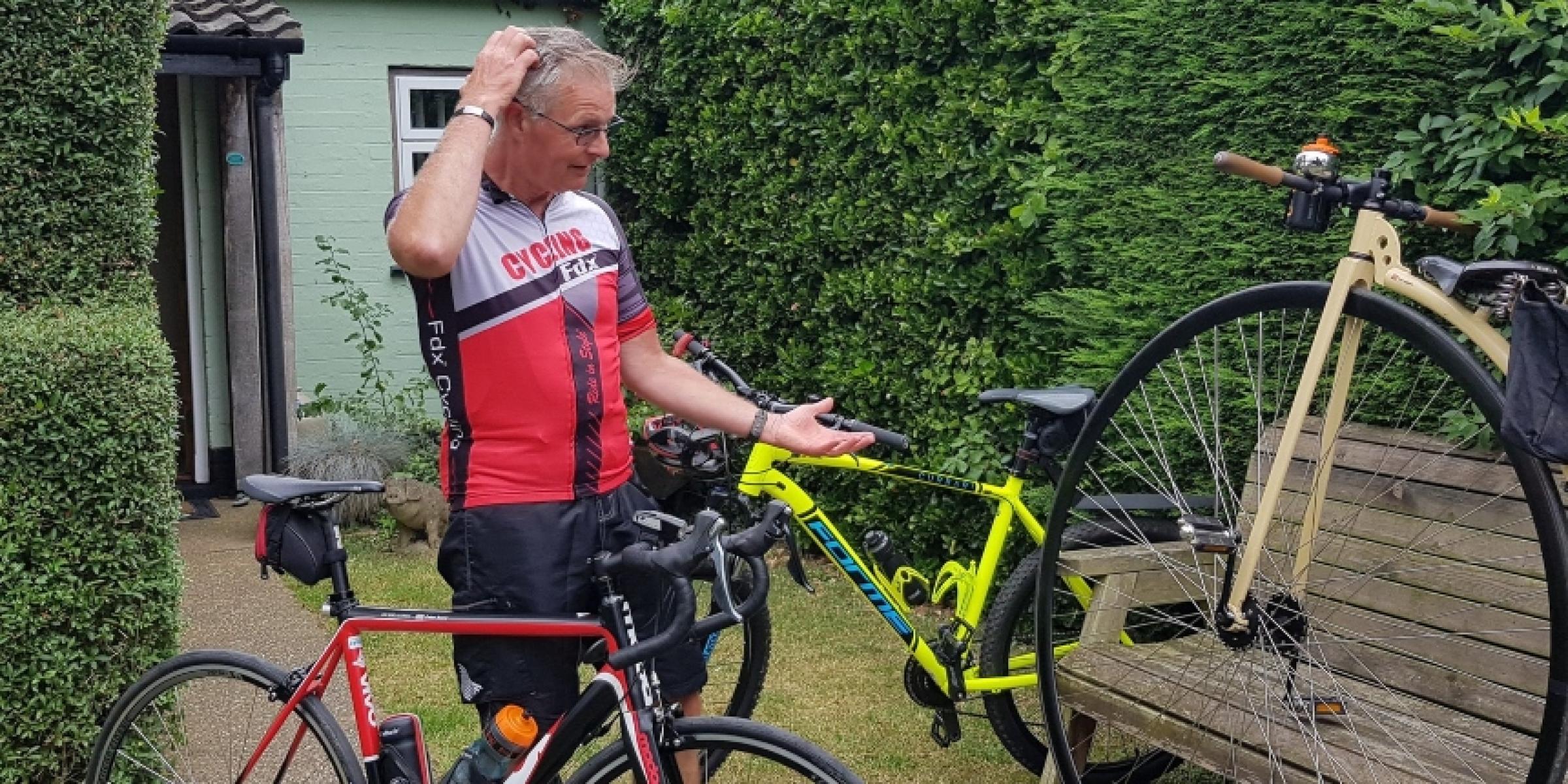 Peter Berry and his bikes
