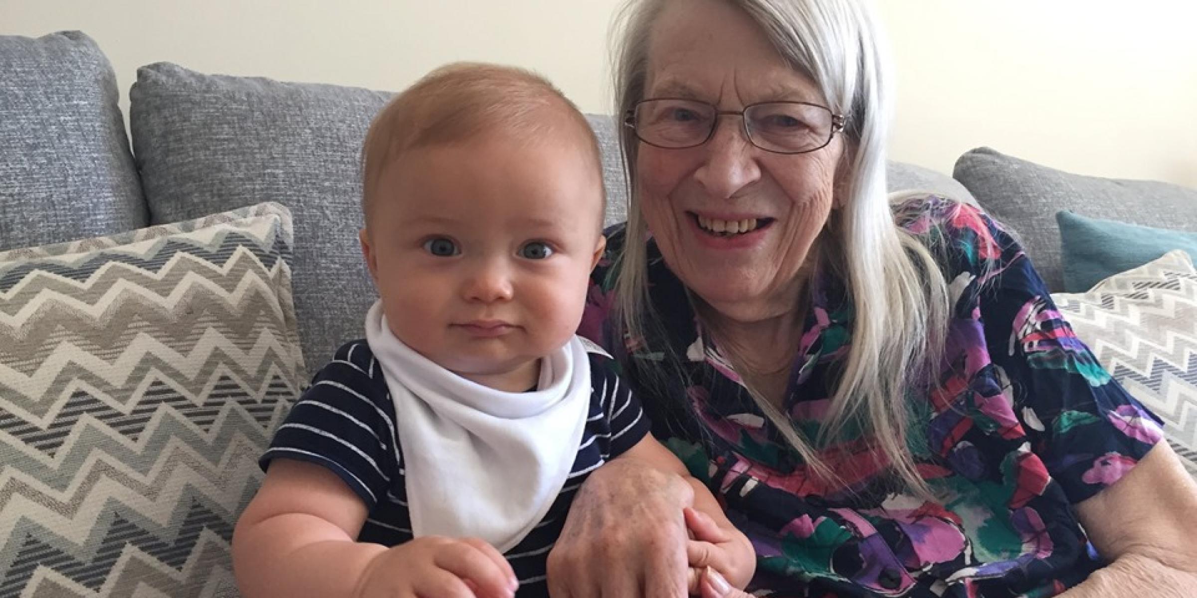 Nana and baby Lincoln