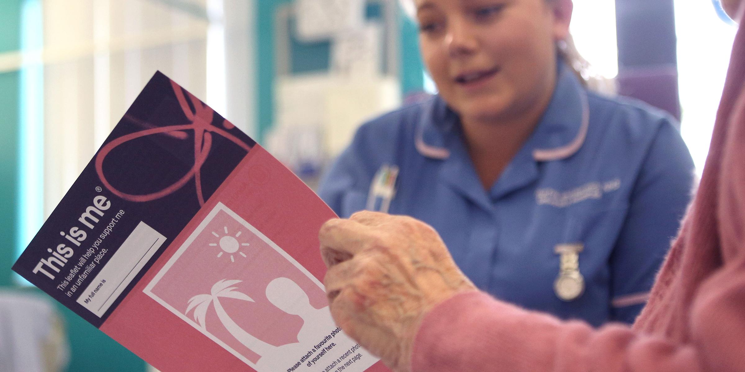 Hospital staff using This is me