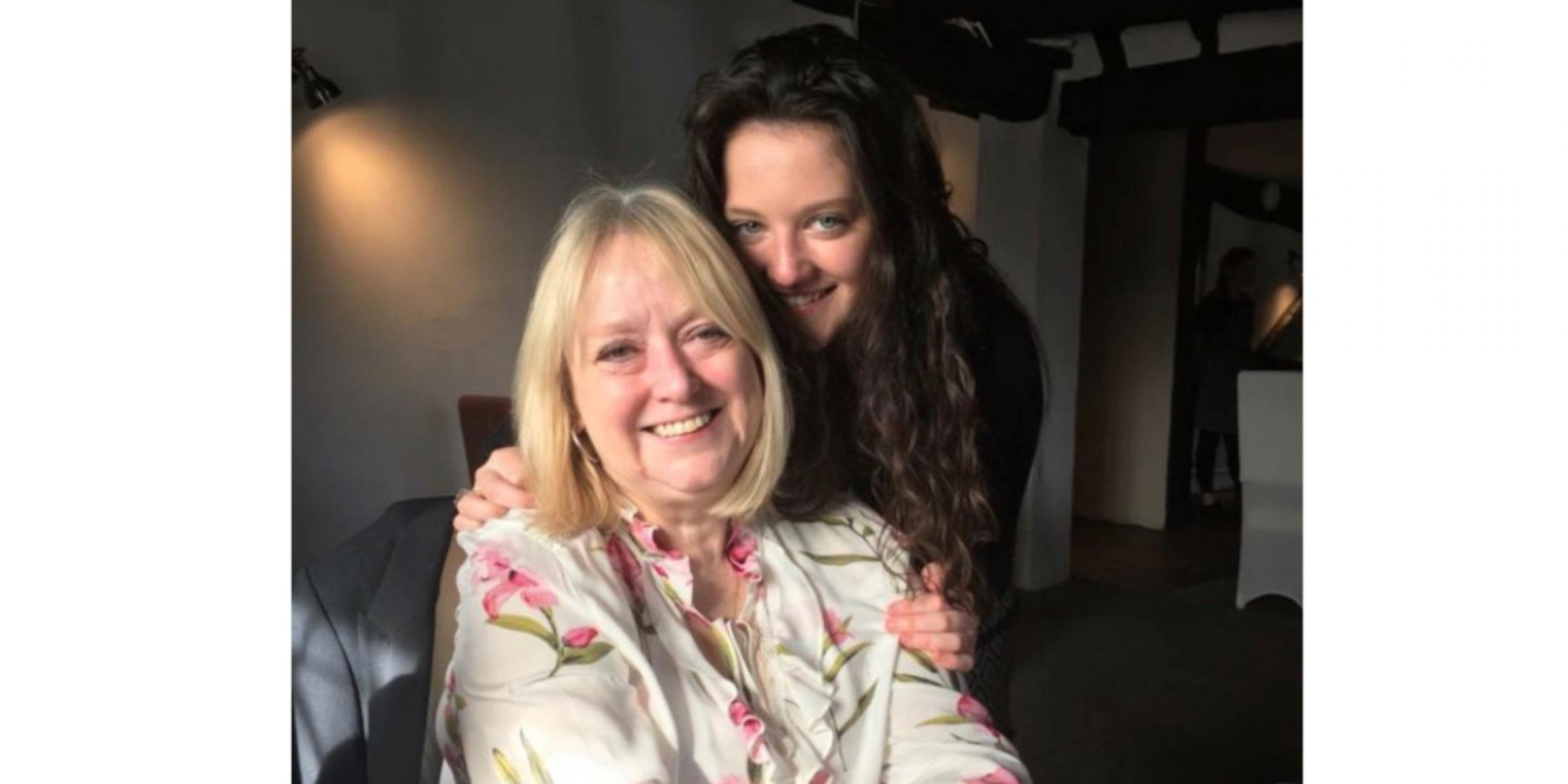 Maisie with her Nan, Terry