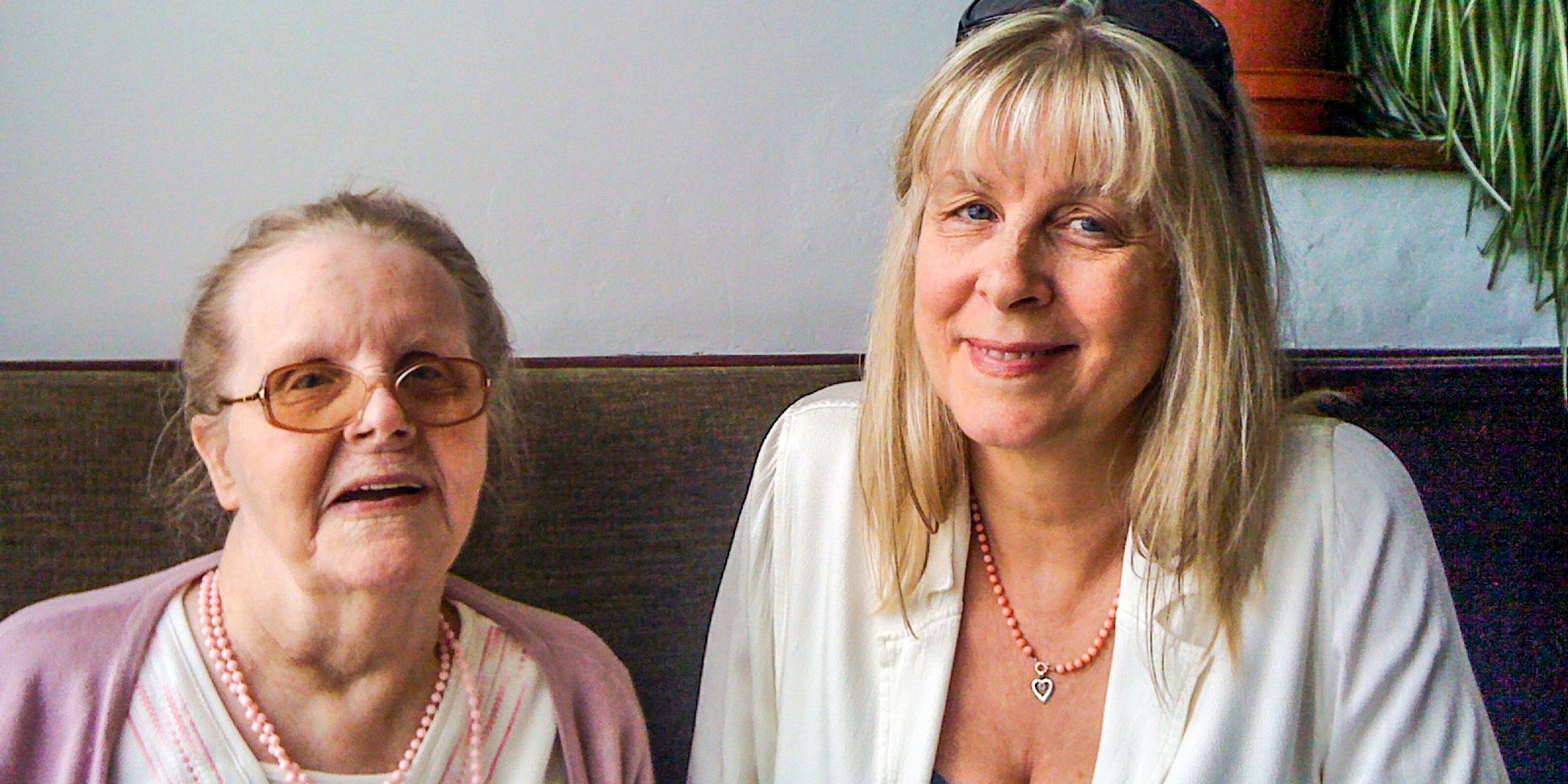 Julia and Gladys at home together