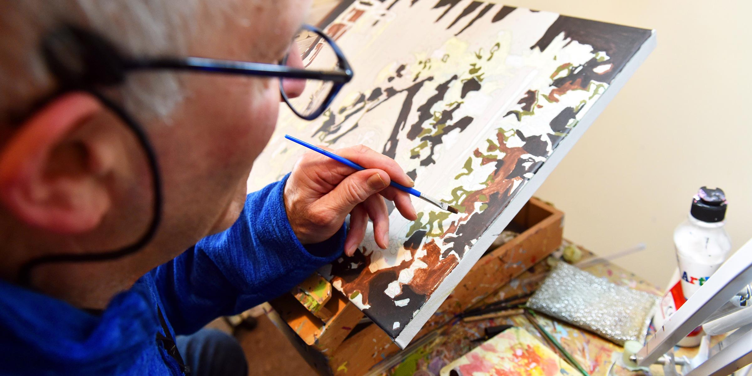 Warren Berman painting by numbers