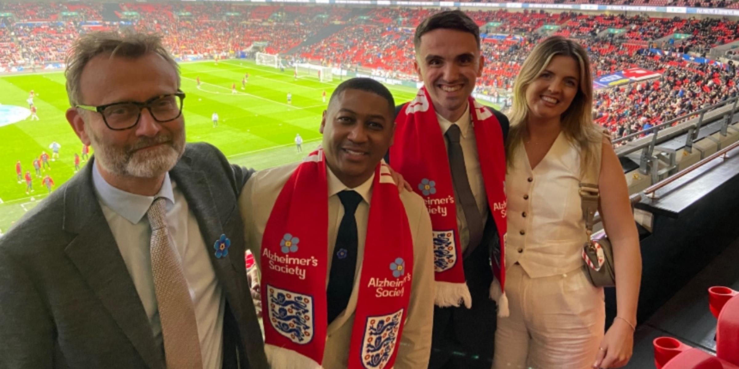 Hugh Dennis, Rickie Haywood-Williams, Charlie Gibson and Sophie McKenna, Charlie’s girlfriend