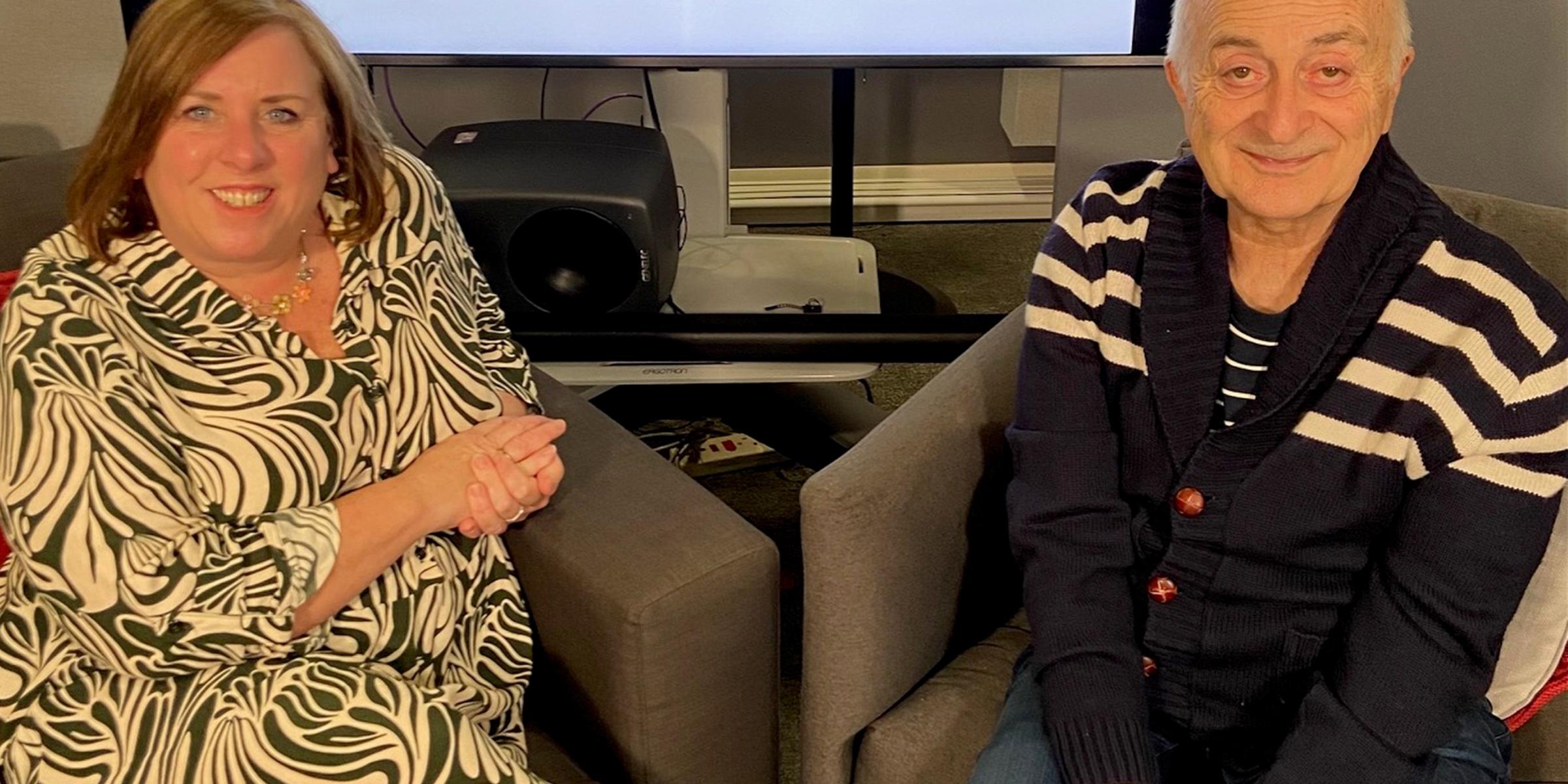 Fiona Carragher and Sir Tony Robinson