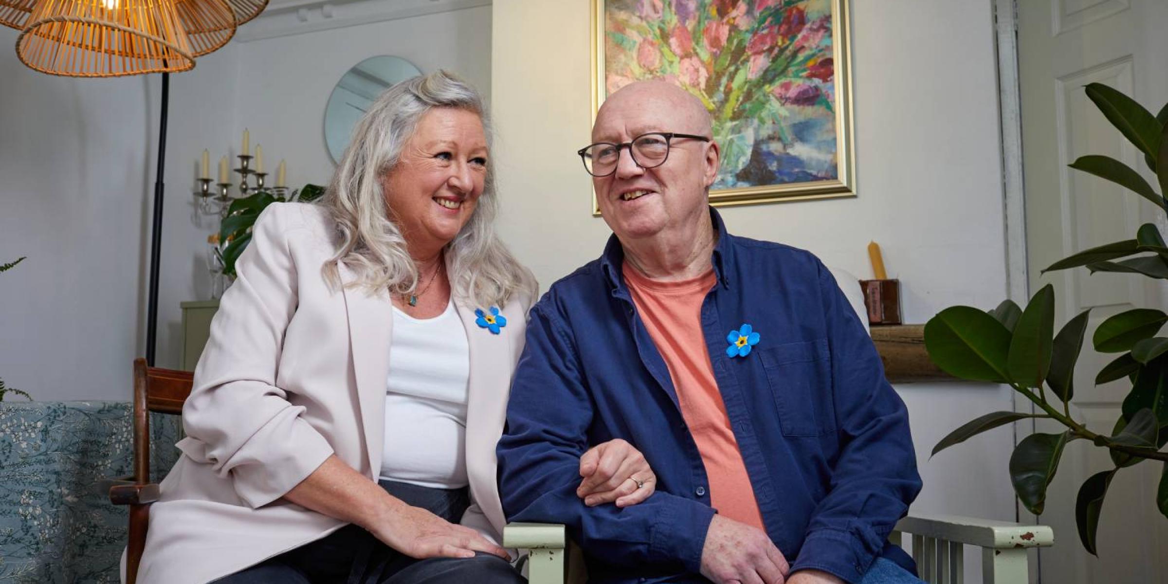 Alison and Geraint featured here are fully behind the Forget Me Not appeal