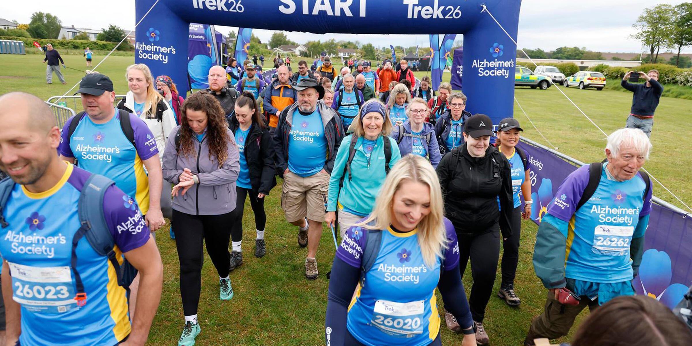 Start line of fundraising event