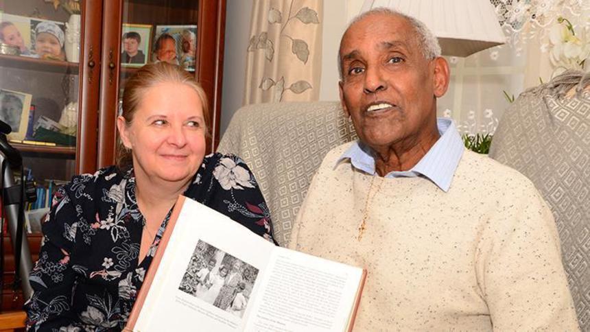 Abdul and his wife Malgorzata