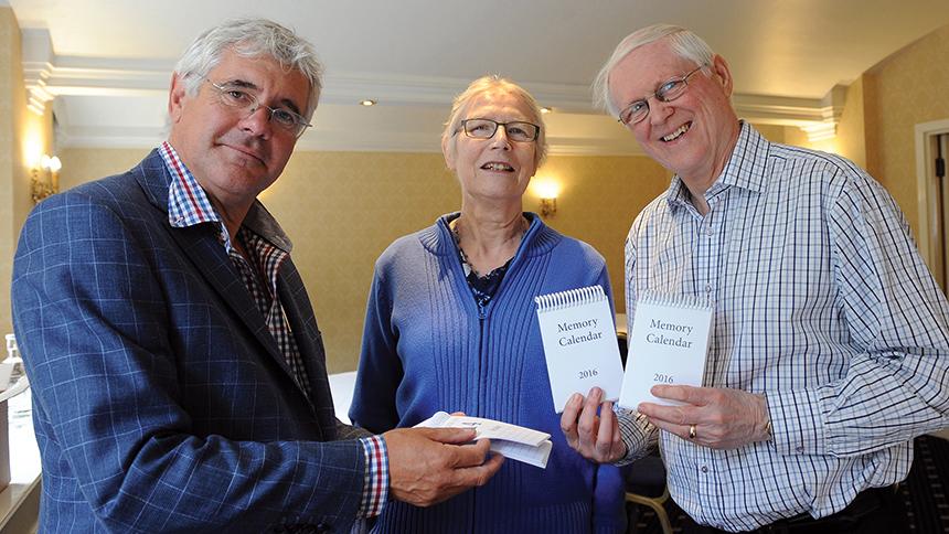 Keith and Val Horncastle with Chris Andrews