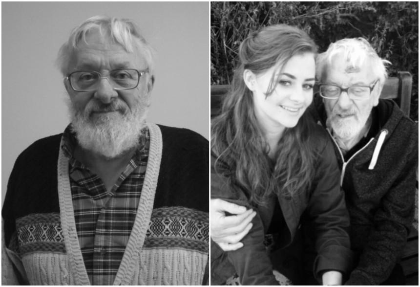 Sarah Hargreaves with her dad