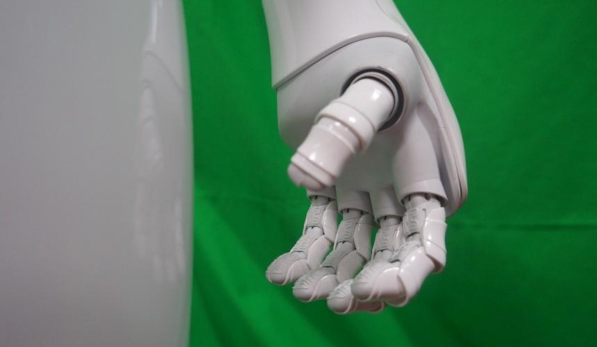 Pepper the robot's hand