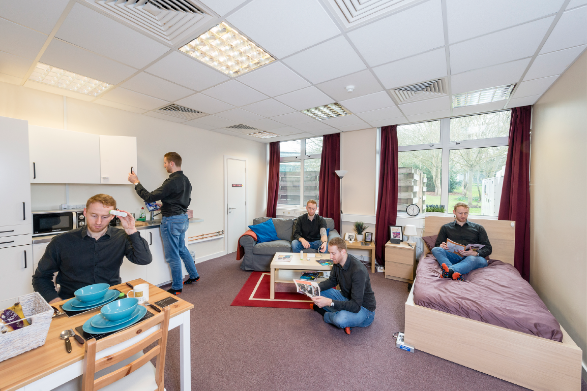 A researcher testing various different assistive technologies in the lab at Imperial College London