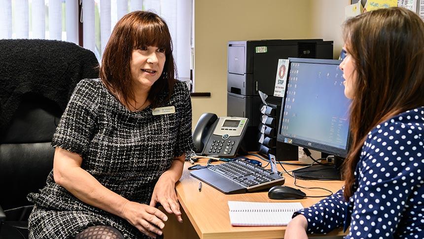 A GP meets an Alzheimer's Society staff member