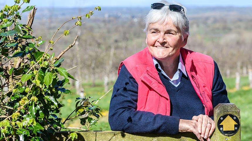 Sue Strachan outside