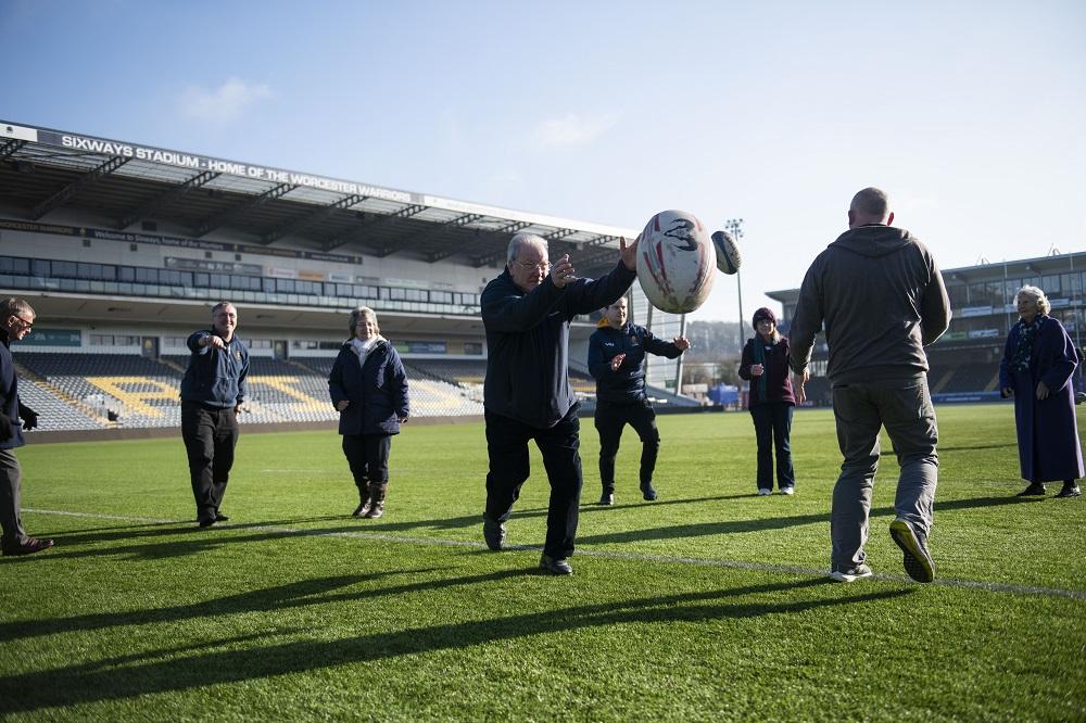 People playing rugby