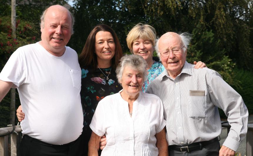 Mia's grandparents on their Diamond Wedding anniversary