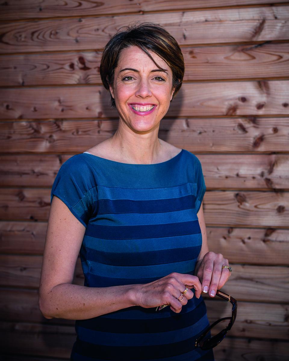 Kate Lee smiling at camera