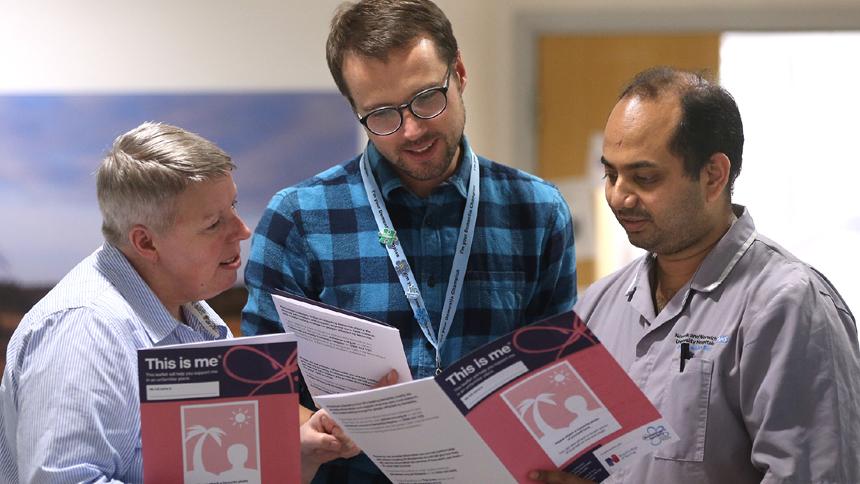 Hospital staff using This is me