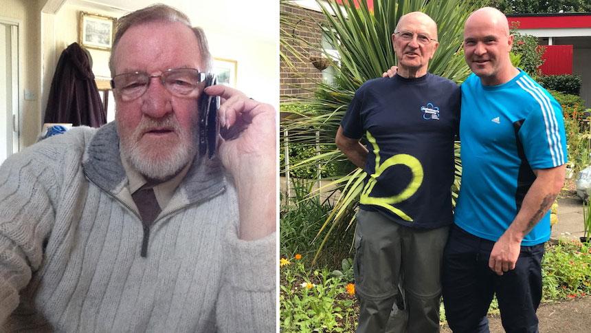 Hugh Black, Danny Brown and Danny's son