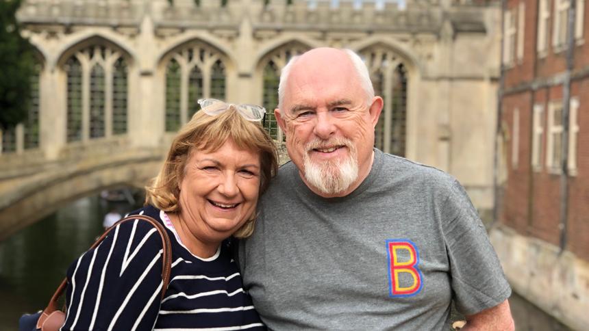 Barney Thompson with his wife Catherine