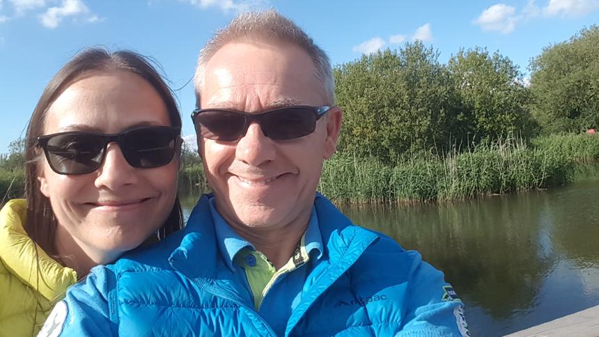 Peter Morley and his wife