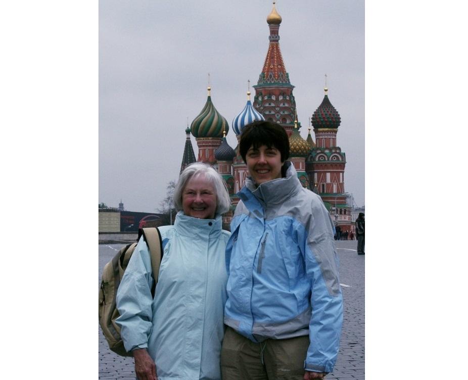 Kate Lee with her mum