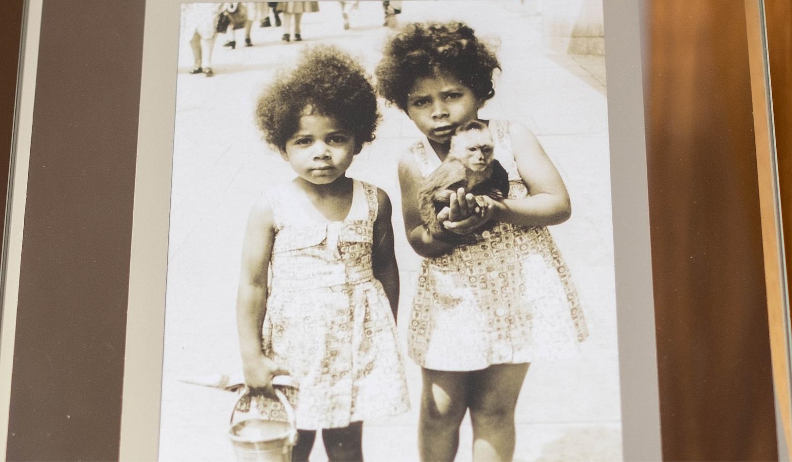 An old photograph of Vesna and Loraine