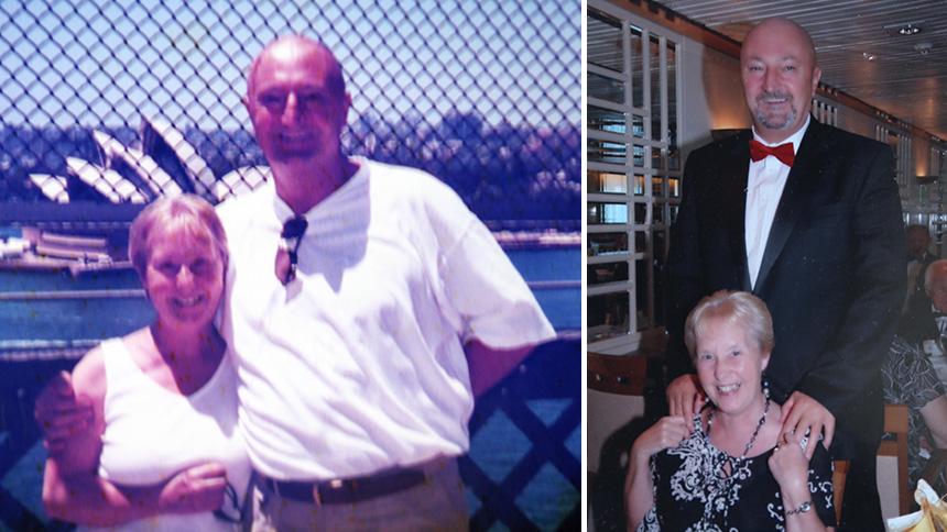 Kevin Jones and his wife Jean