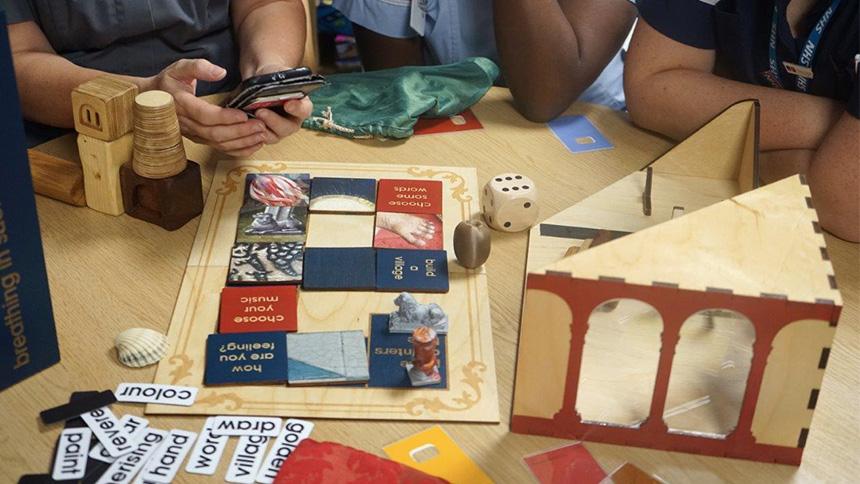 The contents of an ArtBox hospital staff box.