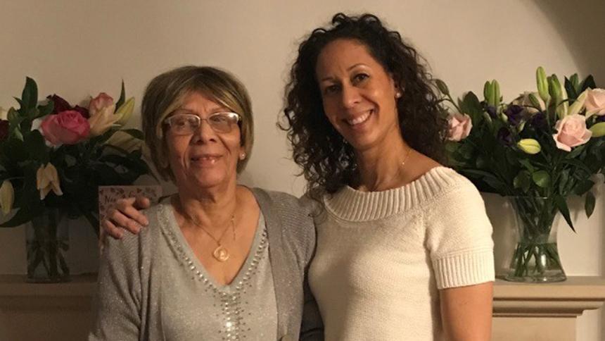 Yvonne Ducasse with her mother Joyce.