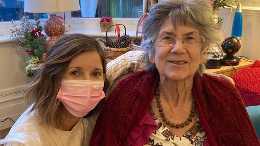 Sarah-Jane and her mum