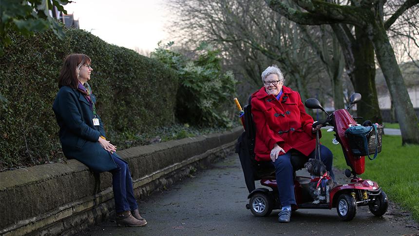Anne with Rhiannon Smith.