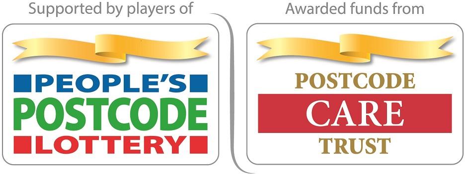 Supported by players of People's Postcode Lottery and awarded funds from Postcode Care Trust