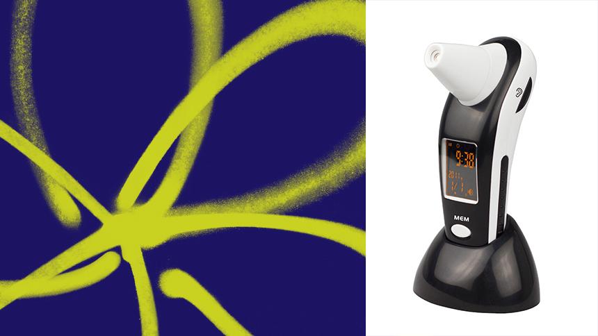 Ear and Forehead Talking Thermometer