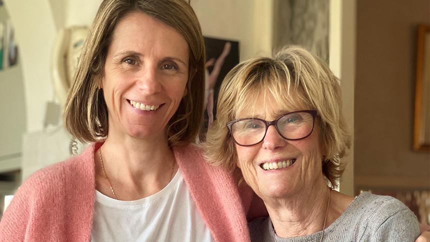 Jayne Sibley and her mum