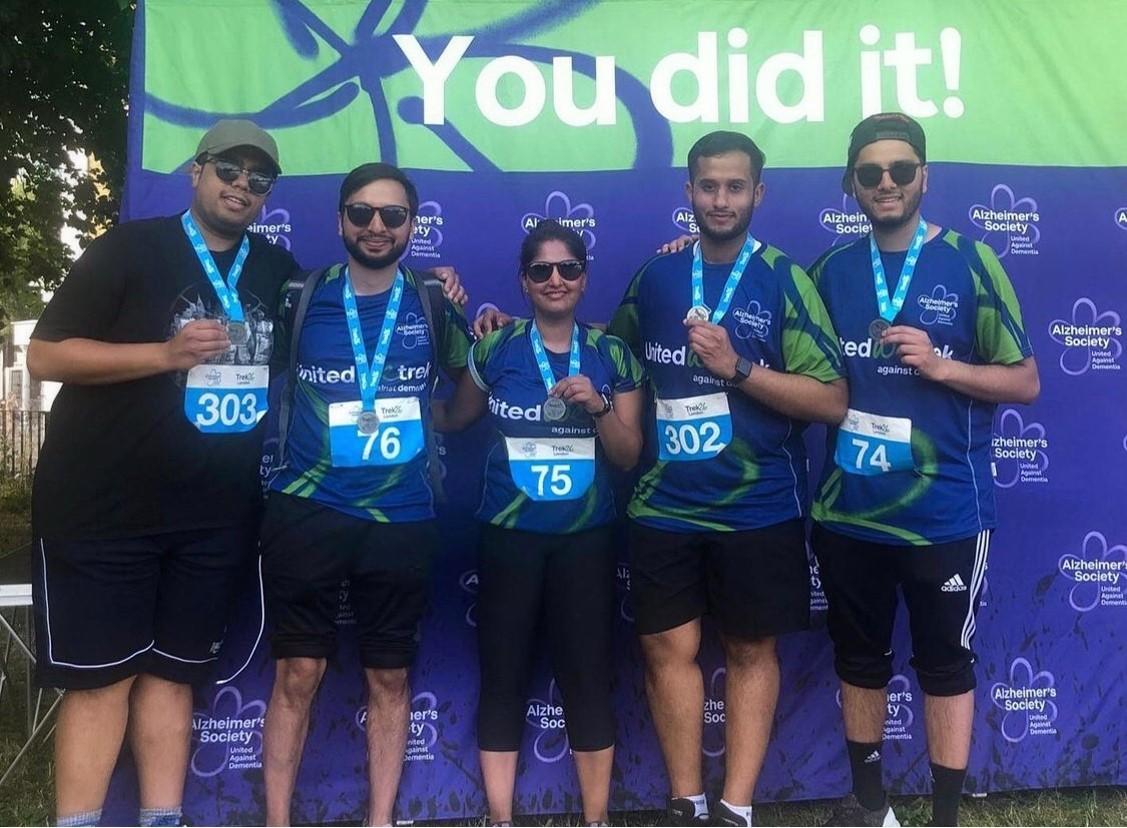 Meera with her cousins after taking part in Trek26