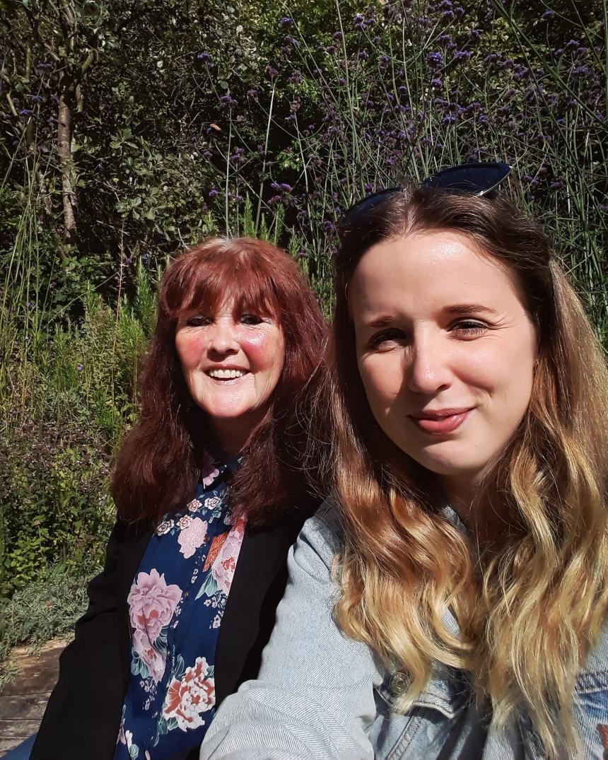 Carly with her mum, Rose-Marie